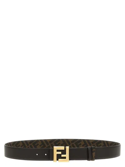 Fendi 'squared Ff' Reversible Belt