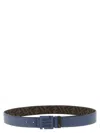 Fendi 'ff Squared' Belt Reversible In Blue