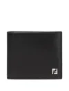 Fendi Squared Ff Wallet In Black