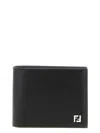 Fendi 'squared Ff' Wallet In Black