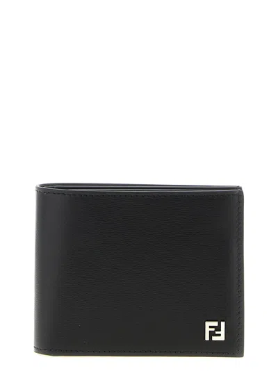 Fendi 'squared Ff' Wallet In Black