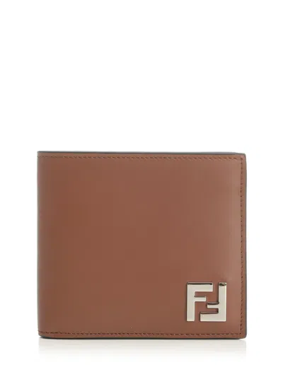 Fendi Squared Ff Wallets Brown