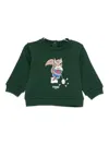 Fendi Squirrel-print Cotton Sweatshirt In Green