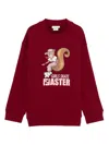 Fendi Squirrel-print Sweatshirt In Red
