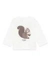 Fendi Squirrel-print T-shirt In White