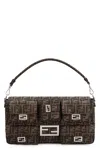 Fendi Maxi Multipocket Baguette In Brown Ff Jacquard Men In Multicolor
