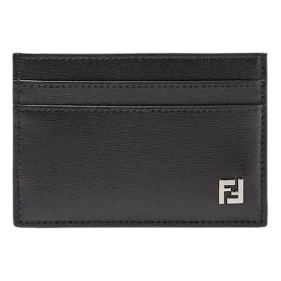 Fendi Ss26 Ff Squared Card Holder 'black'