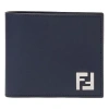 Fendi Ss26 Squared Ff Wallet 'dark Blue'
