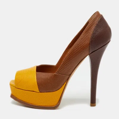 Pre-owned Fendi Sta Pumps Size 38 In Multi