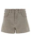 Fendi Grey Denim Shorts