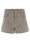 Fendi Grey Denim Shorts