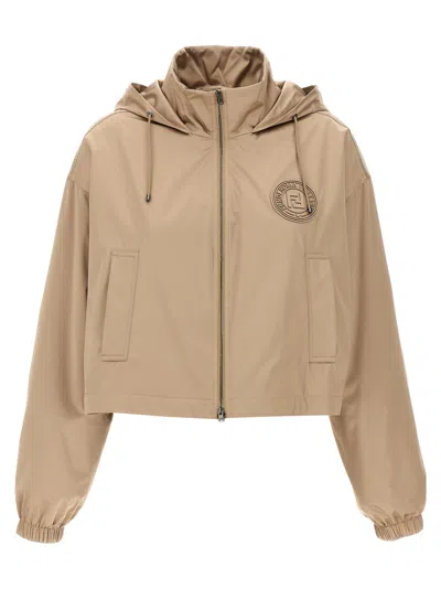 Fendi Stamp Jacket In Brown