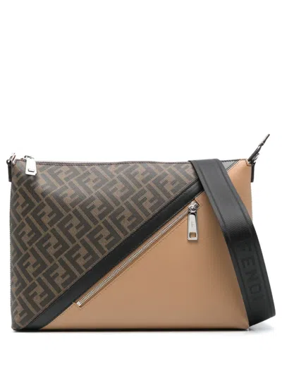 Fendi Flat Pouch In Brown