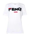 Fendi Star Popular Style  X Fila Limited Cooperation Mania Series Short-sleeved T-shirts In White