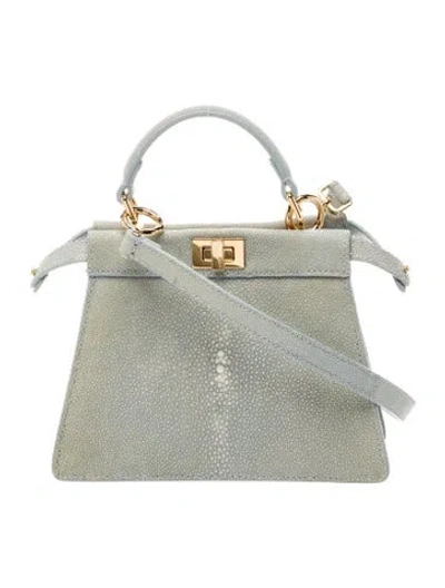 Pre-owned Fendi Stingray Peekaboo 2024 In Blue
