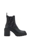 Fendi Black Domino Leather Boots