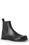 Fendi Ff Squared Nappa Leather Chelsea Boots In Black