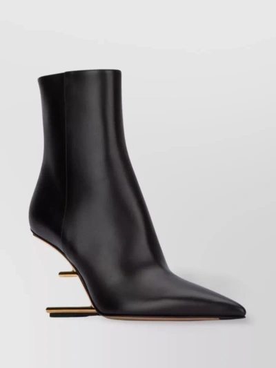 Fendi First Ankle Boots In Black