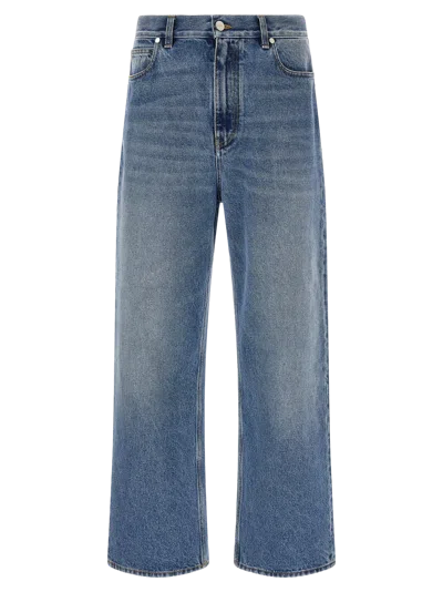Fendi Stone-wash Relaxed Fit Jeans In Blue