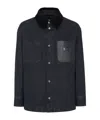 Fendi Denim Padded Jacket In Black