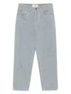 Fendi Women Denim Cotton Cropped Jeans In Blue