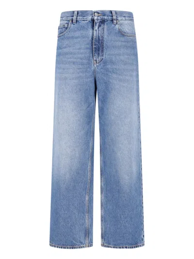 Fendi Straight Jeans In Blue