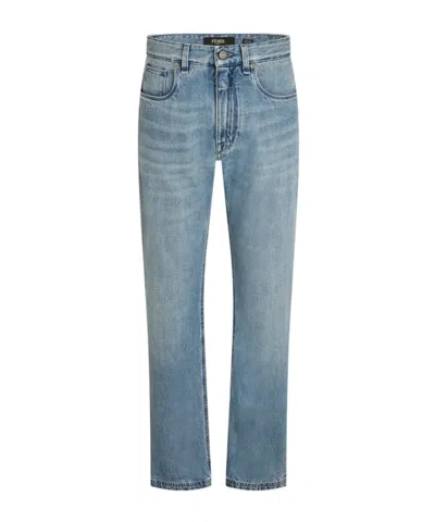 Fendi Straight Jeans In Blue