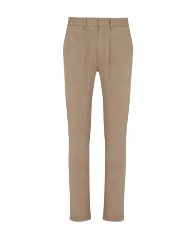 Fendi Straight-leg Chino Trousers In Nude