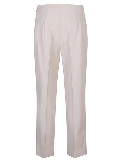 Fendi Women Wool Trousers In Gray