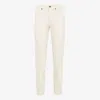 Fendi Straight Leg Embellished Logo Pants In White
