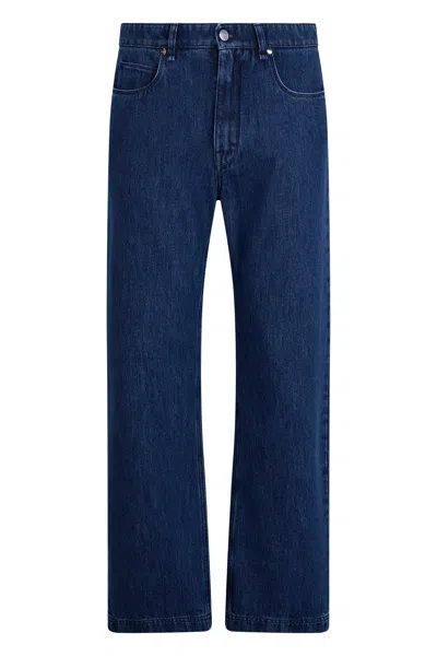 Fendi Straight Leg Jeans In Blue