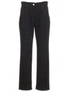 Fendi Straight Leg Jeans In Black