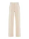 Fendi Women Two-tone Denim Jeans In White