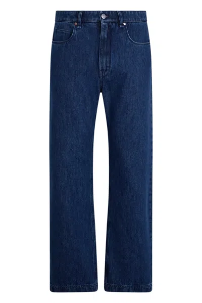 Fendi Straight Leg Jeans In Blue