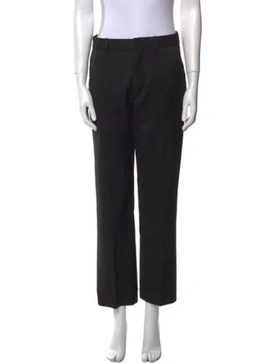 Pre-owned Fendi Straight Leg Pants In Black