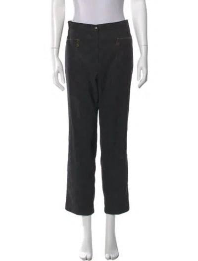 Pre-owned Fendi Straight Leg Pants In Black