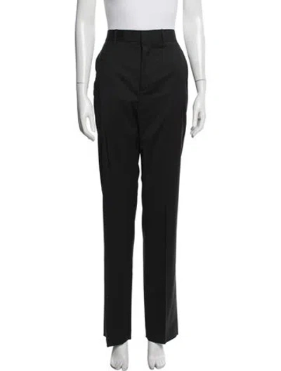 Pre-owned Fendi Straight Leg Pants In Black