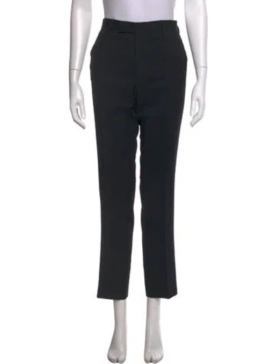 Pre-owned Fendi Straight Leg Pants In Black