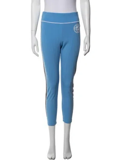Pre-owned Fendi Straight Leg Pants In Blue