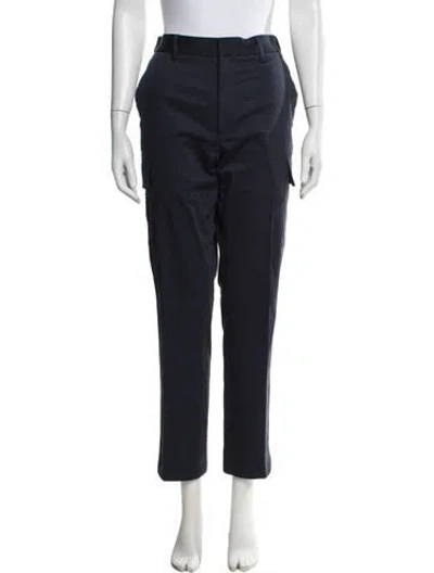Pre-owned Fendi Straight Leg Pants In Blue