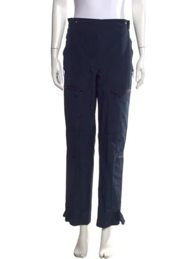 Pre-owned Fendi Straight Leg Pants In Blue