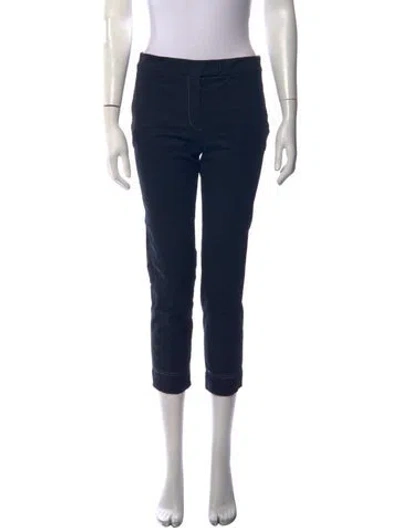 Pre-owned Fendi Straight Leg Pants In Blue