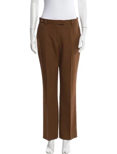 Pre-owned Fendi Straight Leg Pants In Brown