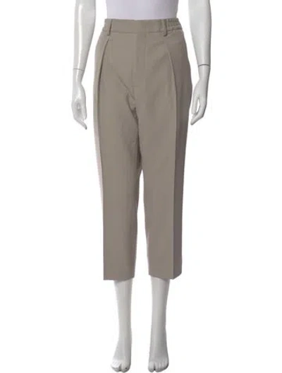 Pre-owned Fendi Straight Leg Pants In Gray