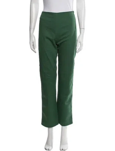 Pre-owned Fendi Straight Leg Pants In Green
