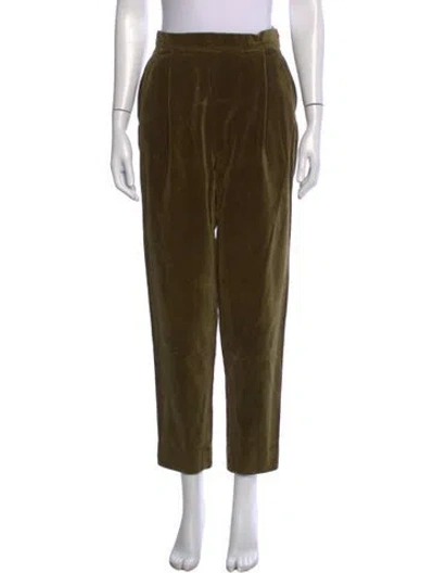 Pre-owned Fendi Straight Leg Pants In Green