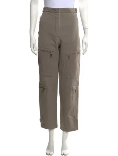 Pre-owned Fendi Straight Leg Pants In Grey