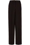 FENDI STRAIGHT-LEG PANTS IN GRAIN DE POUDRE WOOL