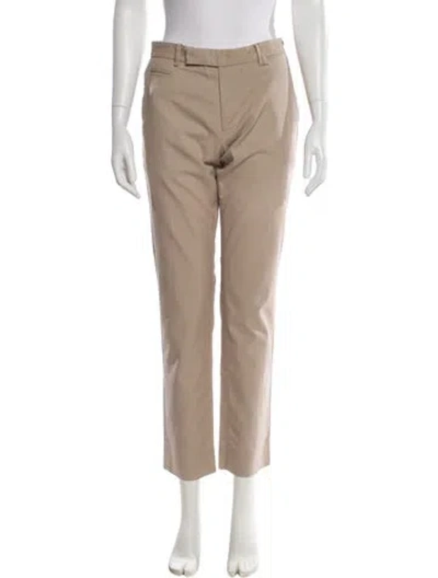 Pre-owned Fendi Straight Leg Pants In Neutral
