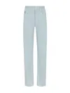 Fendi Straight-leg Pants In Pale Blue